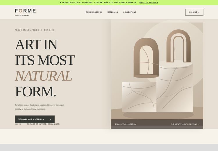 Preview of Forme Stone marble design demo