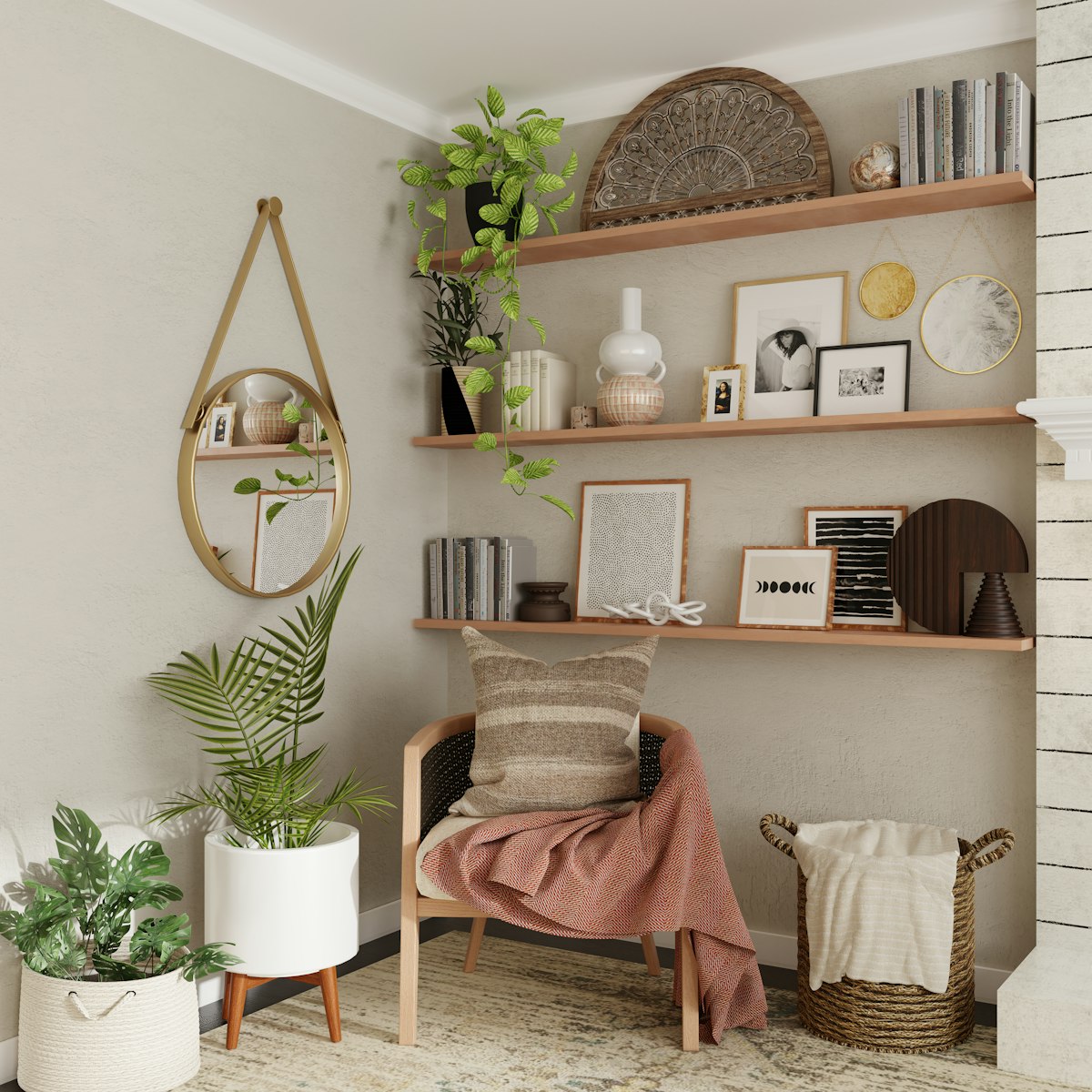Linen Throw Pillow angle 4